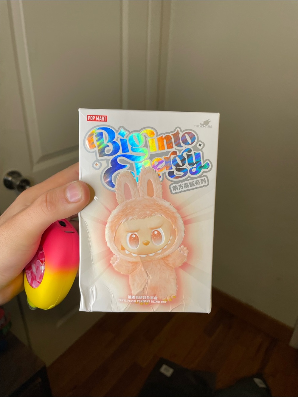 POP MART Big into Energy Plush Bunny Figure - Pink